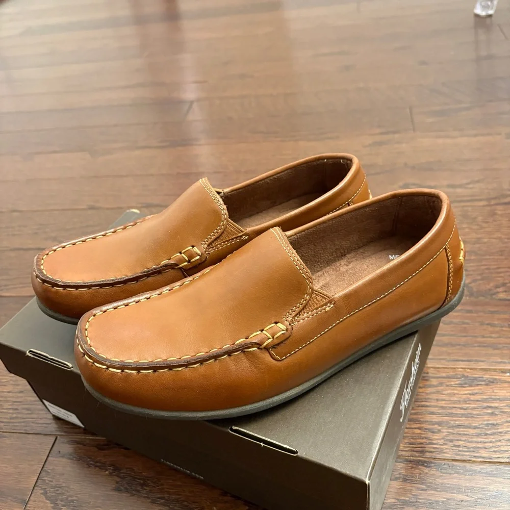 Florsheim Tan Leather “Jasper Venetian” Loafers